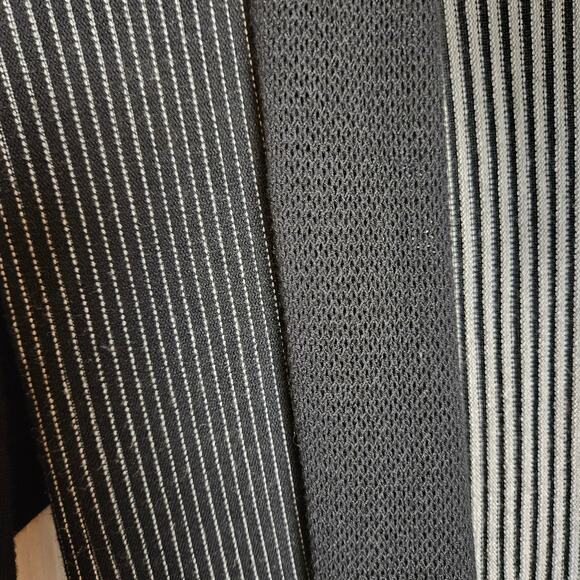 Lapis Womens Long Black White Accordian Pleated Boho Cardigan Sweater Size L - Picture 6 of 12